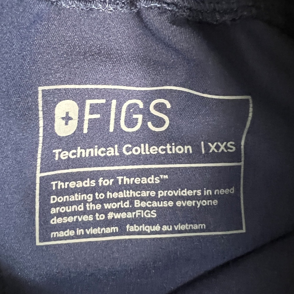 Figs Yola High Rise Slim Scrub Pants Womans XXS Stretch Comfort Pockets Medical - Picture 4 of 10